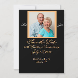 Jahrestag-Karte zum Merken des Datums Save The Date