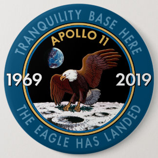 Jahrestags-Auftrag-Flecken-Insignien Apollo 11 50. Button