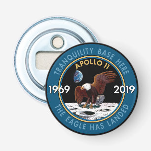 Jahrestags-Auftrag-Flecken-Insignien Apollo 11 50. Flaschenöffner