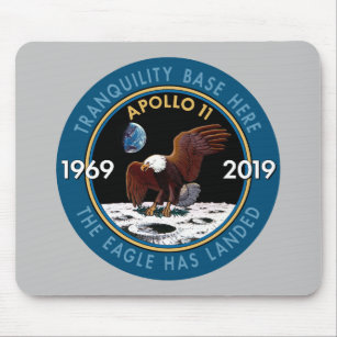 Jahrestags-Auftrag-Flecken-Insignien Apollo 11 50. Mousepad