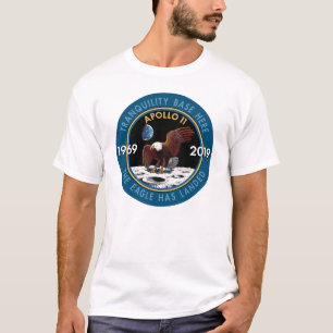 Jahrestags-Auftrag-Flecken-Insignien Apollo 11 50. T-Shirt