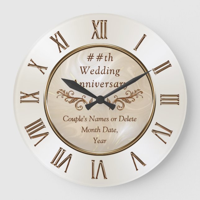 Jahrestags-Geschenke durch Große Wanduhr (Vorderseite)