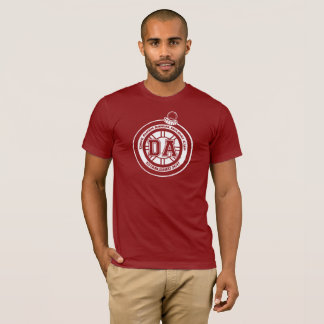 Jahresurlaubs-Schalen-T-Shirt-Rot Daves Ahern T-Shirt