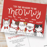 Jahreszeit als Meowwy | Funny Holiday Gruß