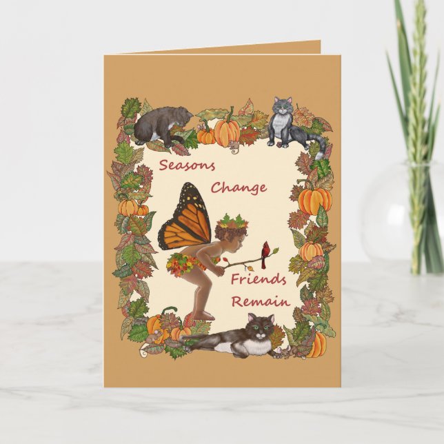 Jahreszeit-Änderung Karte (Vorderseite)