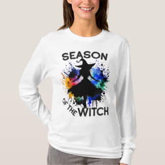 Jahreszeit der Hexe, Halloween-Party T-Shirt