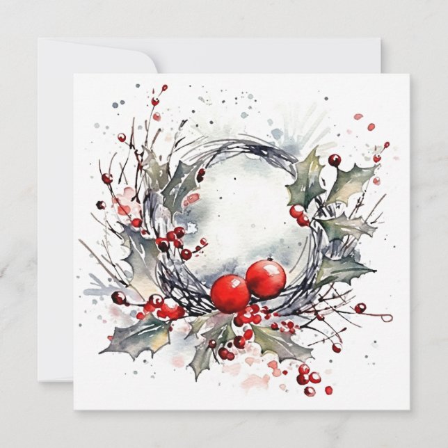"Jahreszeit der Hoffnung: Weihnachts-Segnungen ann Mitteilungskarte (Vorderseite)