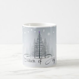 Jahreszeit der Joy Winter Trees Kaffeetasse