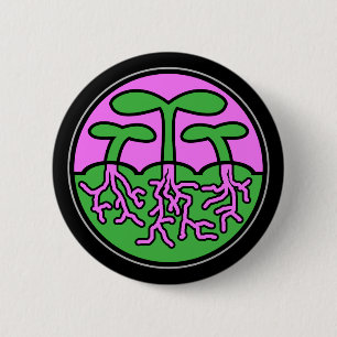 Jahreszeit-Medaillon: Frühling Button