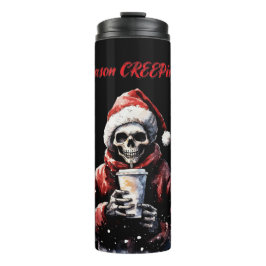 Jahreszeit Weihnachts-Skelett Thermosbecher
