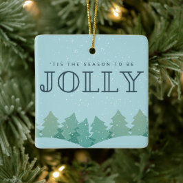 Jahreszeit zum Jolly Foto Weihnachtsbaum Keramikornament