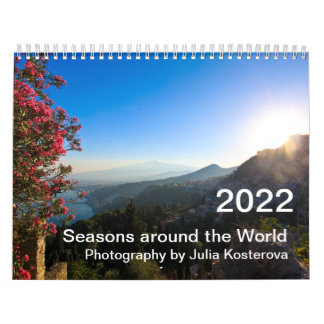 Jahreszeiten 2022 rund um den Weltkalender Kalender