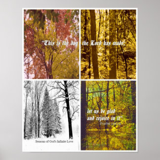 Jahreszeiten der unendlichen Liebe Gottes Poster