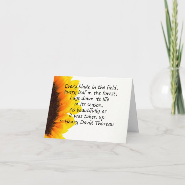 Jahreszeiten des Lebens Karte (Vorderseite)