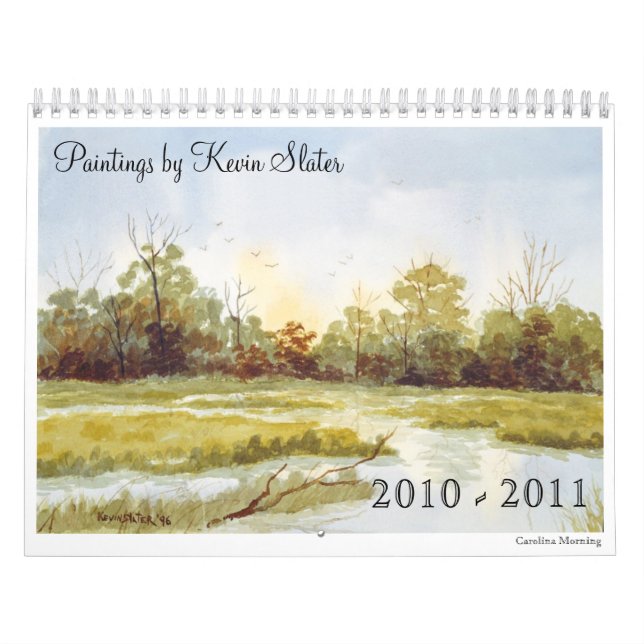 Jahreszeiten im Aquarell Kalender (Titelbild)