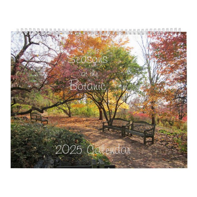 Jahreszeiten im Botanischen Kalender 2025 (Titelbild)
