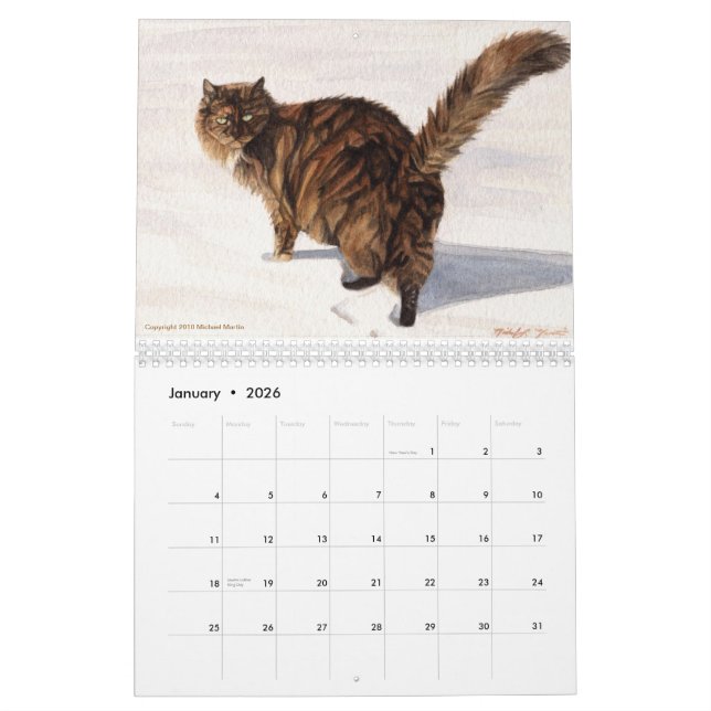 Jahreszeiten tragen durch Michael Martin ein Kalender (Jan 2026)