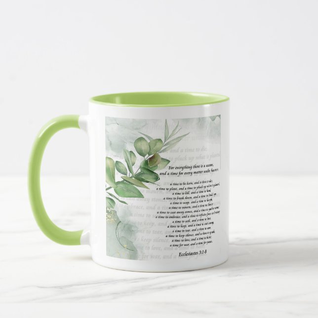 Jahreszeiten und Grünpflanzen Tasse (Links)