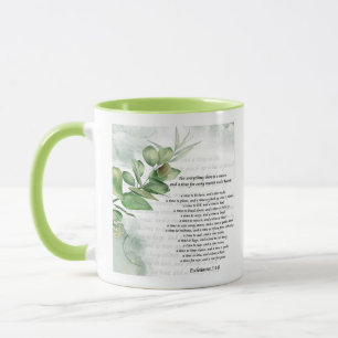 Jahreszeiten und zeitloses Grün Tasse
