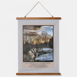 Jahreszeiten unseres Lebens Inspiration Wandteppich Mit Holzrahmen