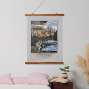Jahreszeiten unseres Lebens Inspiration Wandteppich Mit Holzrahmen
