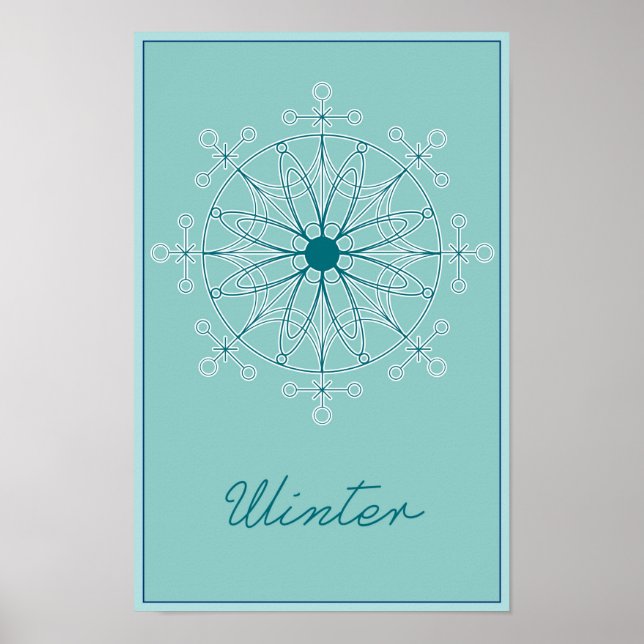 Jahreszeiten: Winterposter Poster (Vorne)