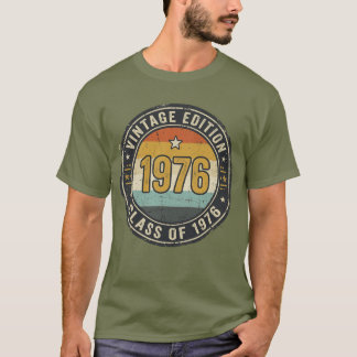 Jahrgang 1976 Retro Sonnenuntergangsstreifen Abgen T-Shirt