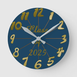 Jahrgang 2025 runde wanduhr