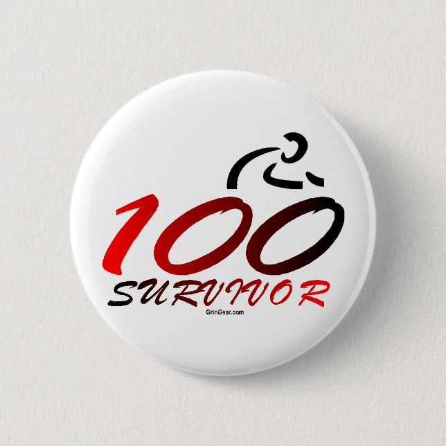 Jahrhundert-Überlebender Button (Vorderseite)