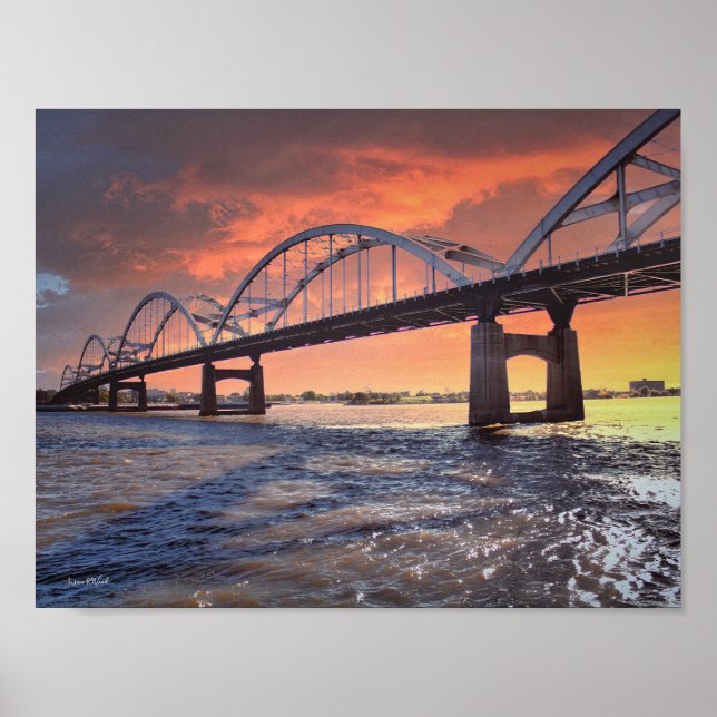 Jahrhundertbrücke über die Mississippi-Poste Poster (Vorne)