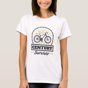 Jahrhunderte überleben Radfahren 160 Meilen Fahrra T-Shirt