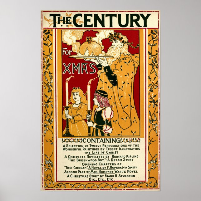 Jahrhunderts Weihnachten 1895 Cover by Rhead Poster (Vorne)