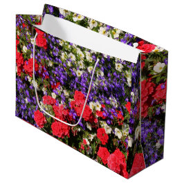 Jährliche Blume lila, rot und weiß Große Geschenktüte