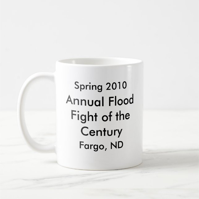Jährliche Flut Fargo Kaffeetasse (Links)
