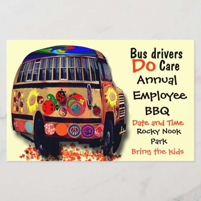 Jährliche GRILLEN der Busfahrer Flyer (Vorne)