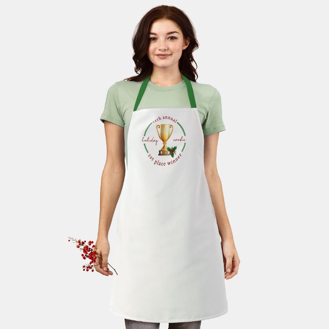 Jährliche Schürze des Preises für den Holiday-Wett (Christmas Holiday Competition Prize Apron for the Winner. Great for Cookie & Sweater Contests!)