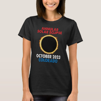 Jährliche Solarzelle Eclipse 2023 Oktober 14 Oktob T-Shirt