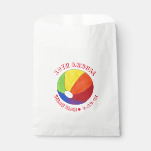 Jährlicher Beach Bash Regenbogen Beachball Sommers Geschenktütchen