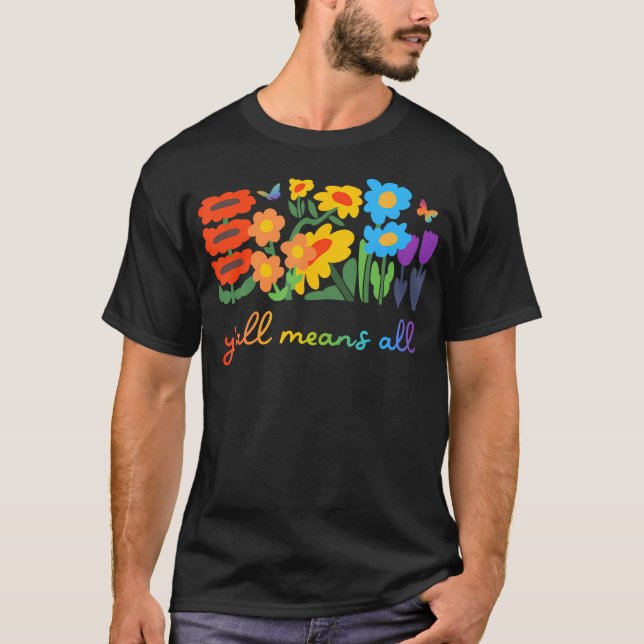 Jährlicher LGBTQ-Diversity bedeutet alle Blume T-Shirt (Vorderseite)