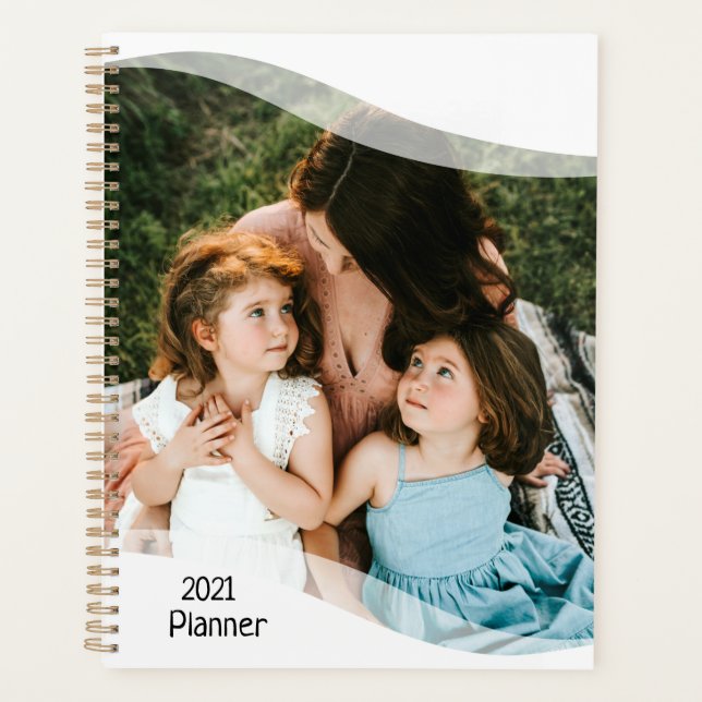 Jährlicher Planer mit 3 Fotos (Vorderseite)