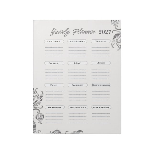 Jährlicher Planerkalender  Notizblock (Rotiert)