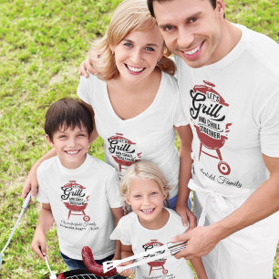 Jährliches BBQ-Sommerparty-Treffen der Familie - P T-Shirt