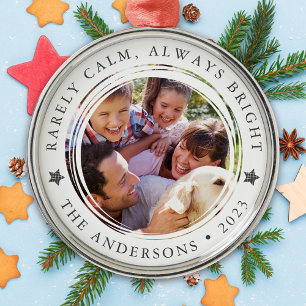 Jährliches Familienfoto selten ruhig immer hell Ornament Aus Metall
