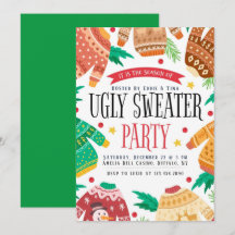 Jährliches Ugly Sweater Weihnachtsfest Party