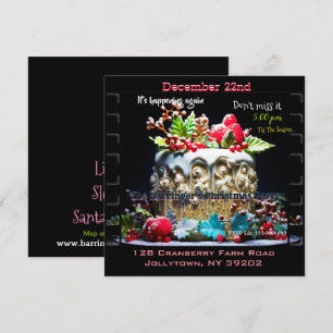 Jährliches Weihnachts-Dessert Spaß Party Einladung