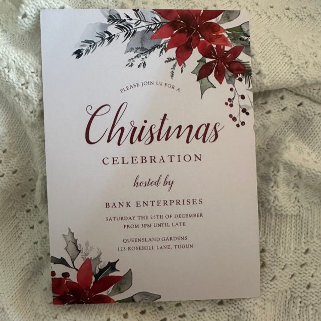 Jährliches Weihnachts-Party Corporate Gala Event Einladung (Von Creator hochgeladen)