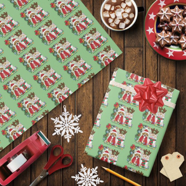 Jährliches Weihnachtsfest-Foto Geschenkpapier (Von Creator hochgeladen)