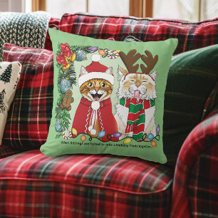 Jährliches Weihnachtsfest-Foto Kissen