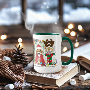 Jährliches Weihnachtsfest-Foto Tasse