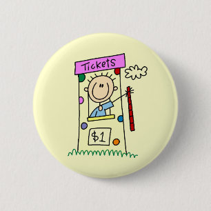 Jahrmarkt Ticketsschalter T-Shirts und Geschenke Button